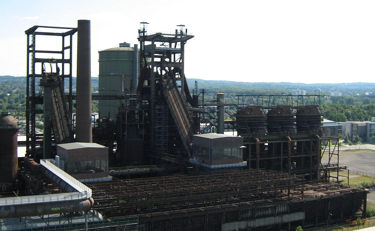 Hochöfen, Gasometer Gesamtansicht